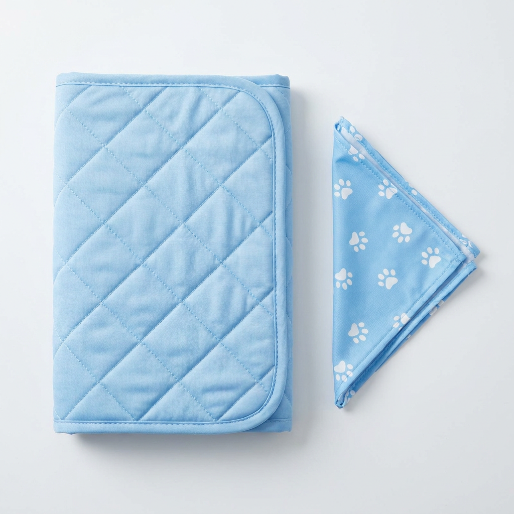 Chilly Paws Stay Cool Add-On - cooling mat and bandana bundle